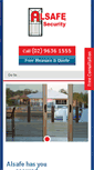 Mobile Screenshot of alsafesecurity.com.au